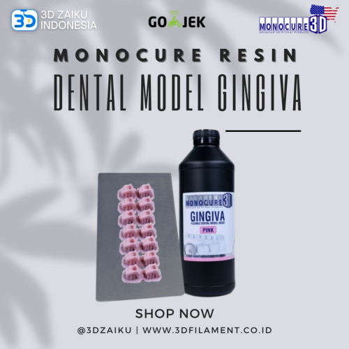 Original Monocure Dental Model Gingival Flexible Resin 3D Printer